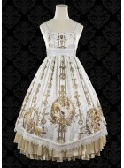 Foxs Feathers Gold Skeleton High Waist JSK(Leftovers/Full Payment Without Shipping)
